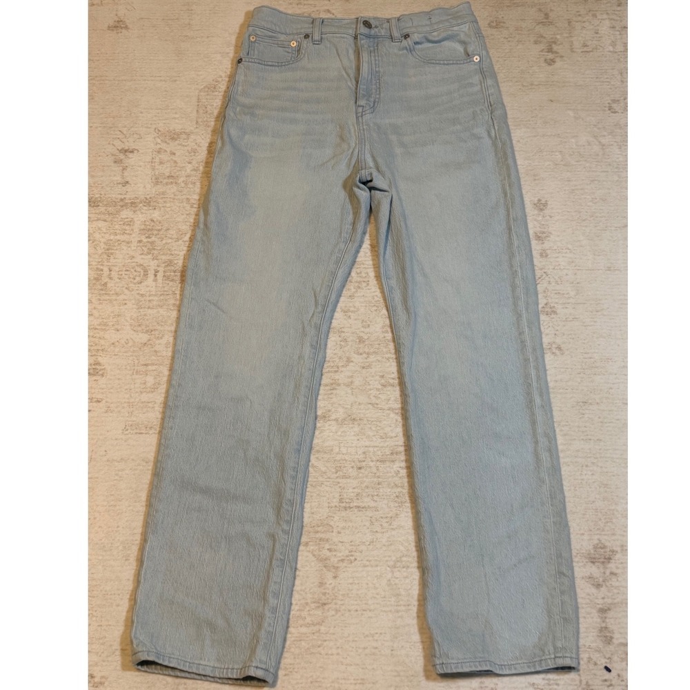 Madewell 90s Straight Leg Jeans Womens 28 Light Wash Denim CKP484572277